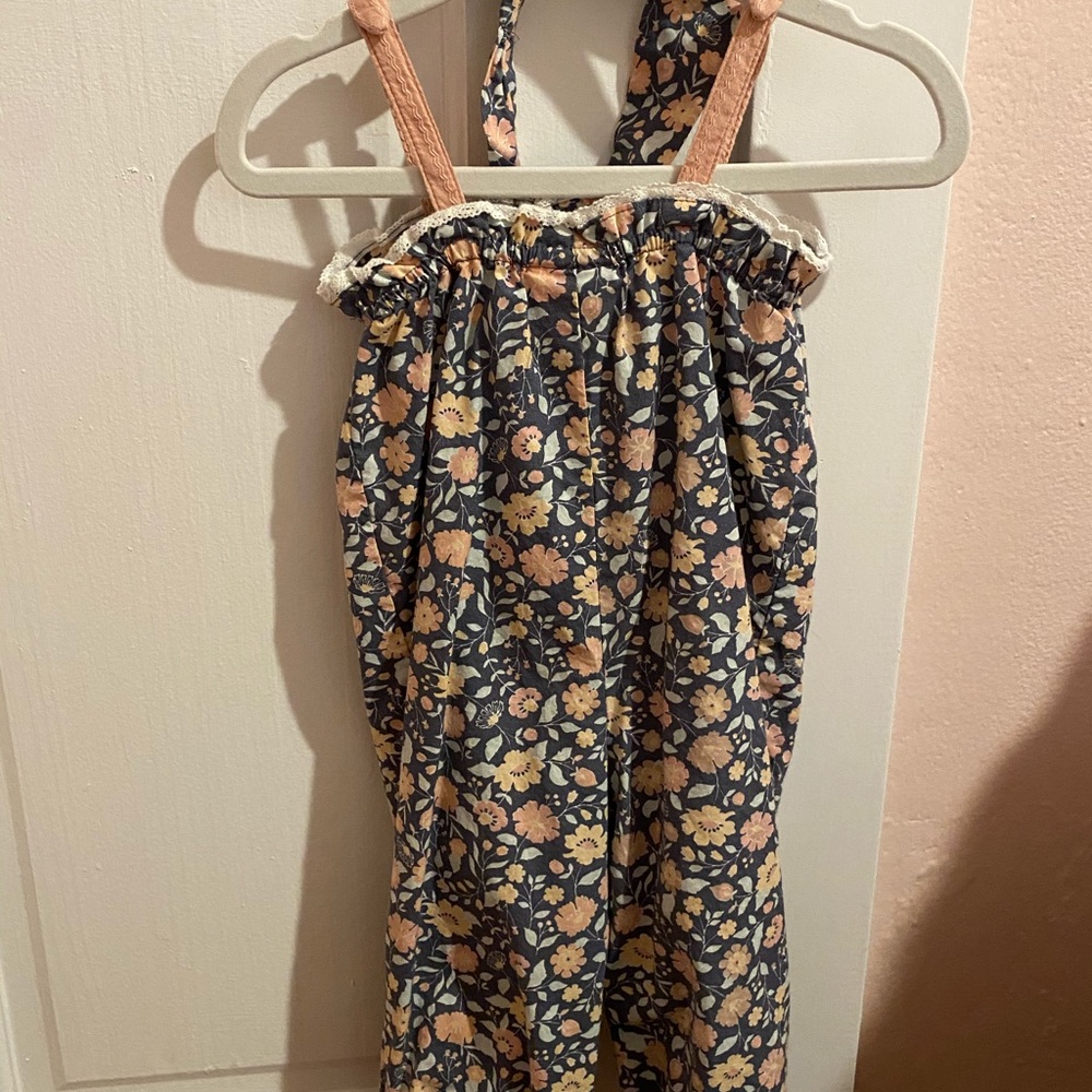 Flower romper with matching headband